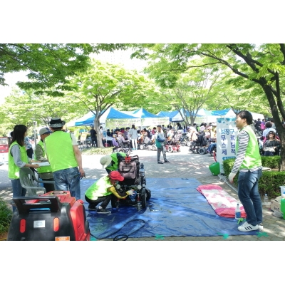 420장애문화축제 무료스팀세척사업 실시