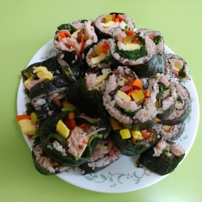 요리실습  -  내맘대로 김밥만들기
