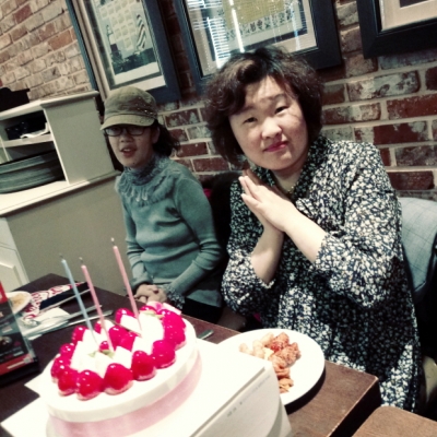 오지영씨 생일파티 했어요